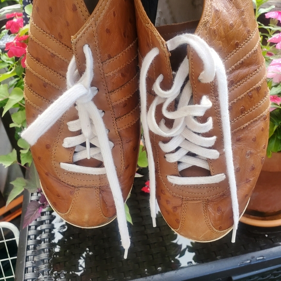 "Adidas Italia 2008 Premium Ostrich Leather | Rare Retro Sneakers" Mens size 12 - Picture 11 of 16